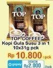 Promo Harga Top Coffee Kopi Susu per 10 sachet 31 gr - Indomaret