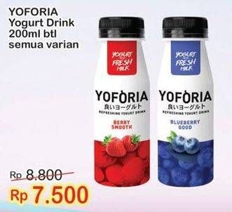 Promo Harga YOFORIA Yoghurt All Variants 200 ml - Indomaret