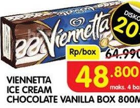 Promo Harga WALLS Ice Cream Viennetta Choco Vanila 800 ml - Superindo