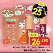 Promo Harga Pigeon Teens Jelly Tint Milk Tea Series Caramel Latte, Milk Tea Series Cranberry Mousse 2 gr - Superindo