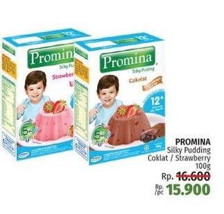 Promo Harga PROMINA Silky Puding Coklat, Strawberry 100 gr - LotteMart