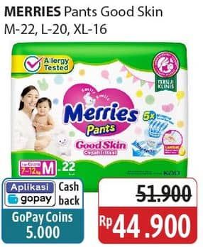 Promo Harga Merries Pants Good Skin XL16, M22, L20 16 pcs - Alfamidi