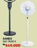 Promo Harga Sanex SSF 1638 R Kipas Angin 3in1 SIWON Series 16 Inch  - COURTS