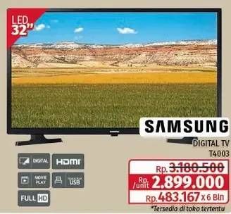 Promo Harga Samsung UA32T4003 | LED TV 32"  - Lotte Grosir