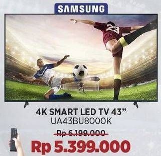 Promo Harga Samsung UA43BU8000 Crystal UHD 4K Smart TV  - COURTS