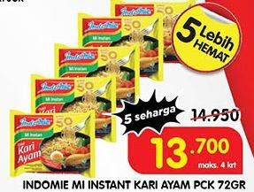 Promo Harga Indomie Mi Kuah Kari Ayam 72 gr - Superindo