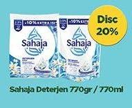 Promo Harga SAHAJA Deterjen Bubuk 770g/ Liquid Detergent 770ml   - Hypermart