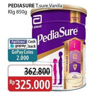 Promo Harga Pediasure Triplesure Vanila 850 gr - Alfamidi