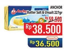 Promo Harga Anchor Butter Salted, Unsalted 227 gr - Hypermart