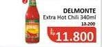 Promo Harga DEL MONTE Sauce Extra Hot Chilli 340 ml - Alfamidi