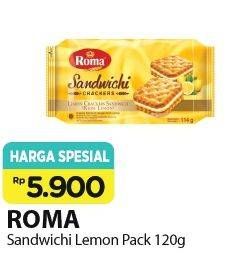 Promo Harga ROMA Sandwichi Crackers 114 gr - Alfamart
