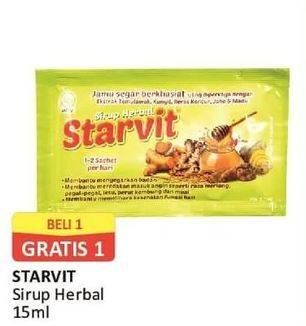Promo Harga STARVIT Jamu Herbal 15 ml - Alfamart