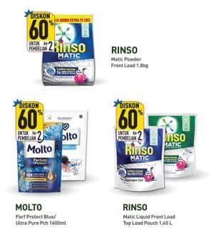 Promo Harga Molto Pewangi/Rinso Matic Detergent Powder/Liquid  - Hypermart