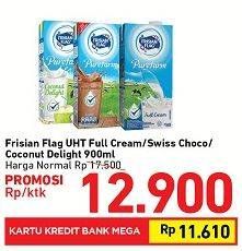 Promo Harga FRISIAN FLAG Susu UHT Purefarm Full Cream, Swiss Choco, Coconut Delight 900 ml - Carrefour