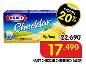 Promo Harga KRAFT Cheese Cheddar 165 gr - Superindo