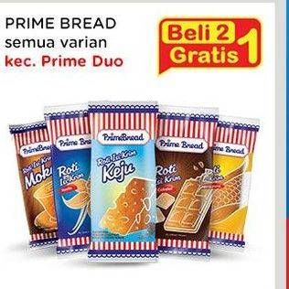 Promo Harga PRIME BREAD Roti Isi Krim All Variants 50 gr - Indomaret