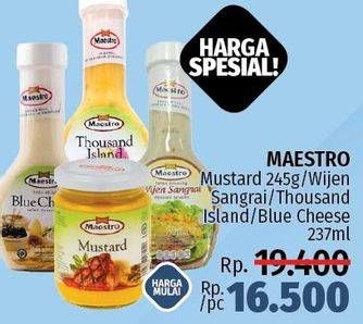 MAESTRO Mustard 245g / Wijen Sangrai / Thousand Island/ Blue Cheese 237ml