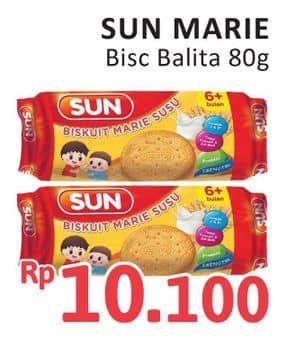 Promo Harga SUN Marie Biscuit 80 gr - Alfamidi