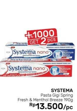 Promo Harga SYSTEMA Toothpaste Spring Fresh, Menthol Breeze 190 gr - Guardian