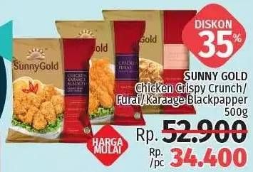 Promo Harga Sunny Gold Chicken Crispy Crunch/ Furai/ Karaage  - LotteMart