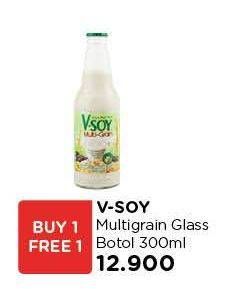 Promo Harga V-SOY Soya Bean Milk Multi Grain 300 ml - Watsons