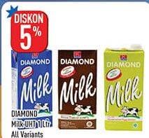 Promo Harga DIAMOND Milk UHT All Variants 1000 ml - Hypermart