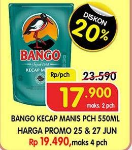 Promo Harga BANGO Kecap Manis 550 ml - Superindo