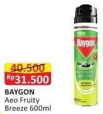 Promo Harga BAYGON Insektisida Spray Fruity Breeze 600 ml - Alfamart