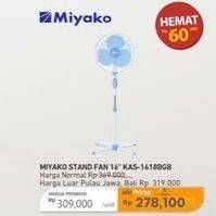 Promo Harga Miyako KAS-1618 Stand Fan  - Carrefour