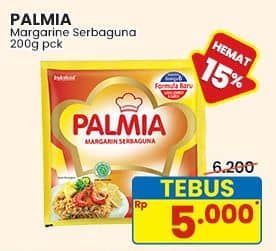 Promo Harga Palmia Margarin Serbaguna 200 gr - Indomaret