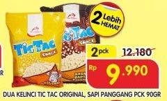 Promo Harga DUA KELINCI Tic Tac Original, Sapi Panggang per 2 pouch 90 gr - Superindo