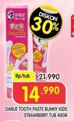 Promo Harga Darlie Toothpaste Bunny Kids for Kid Strawberry 40 gr - Superindo