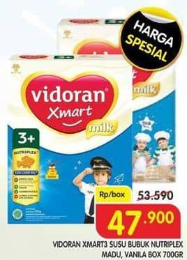 Promo Harga Vidoran Xmart 3+ Madu, Vanilla 725 gr - Superindo