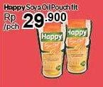 Promo Harga HAPPY Soya Oil 1000 ml - Carrefour