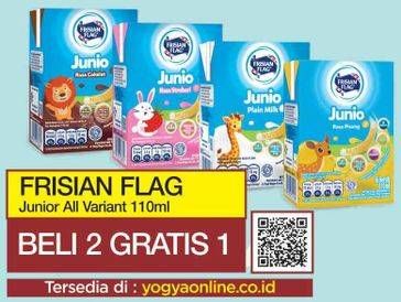 Promo Harga FRISIAN FLAG Susu UHT Junio All Variants per 2 pcs 110 ml - Yogya