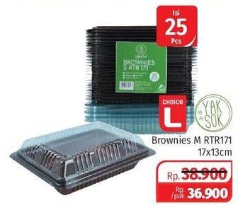 Promo Harga CHOICE L/YAKSOK Brownies Pack  - Lotte Grosir