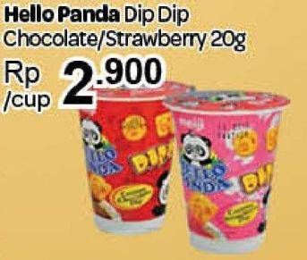 Promo Harga MEIJI HELLO PANDA Dip Dip Chocolate, Strawberry 20 gr - Carrefour