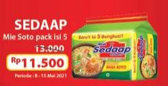 Promo Harga SEDAAP Mie Kuah Soto 75 gr - Alfamart