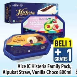 Promo Harga Aice Sundae Alpukat Strawberry, Vanilla Chocolate 800 ml - Hypermart