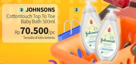 Promo Harga Johnsons Baby Cottontouch Top to Toe Bath 500 ml - Guardian