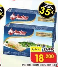 Promo Harga Anchor Cheddar Cheese 150 gr - Superindo
