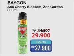 Promo Harga Baygon Insektisida Spray Cherry Blossom, Zen Garden 600 ml - Alfamart
