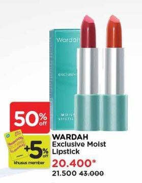 Promo Harga Wardah Exclusive Matte Lipstick 3 gr - Watsons