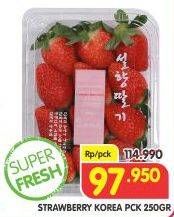 Promo Harga Strawberry Korea  - Superindo