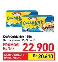 Promo Harga KRAFT Quick Melt 165 gr - Carrefour