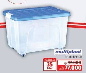 Promo Harga Multiplast Container Transparant  - Lotte Grosir