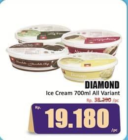 Promo Harga Diamond Ice Cream All Variants 700 ml - Hari Hari