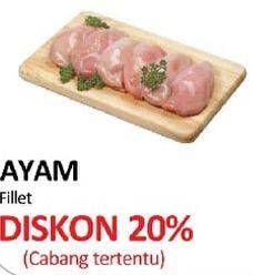 Promo Harga Ayam Fillet per 100 gr - Yogya