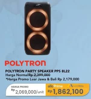 Promo Harga Polytron PPS 8L22 | Party Speaker  - Carrefour