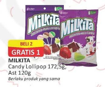 Promo Harga MILKITA Milk Lollipop  - Alfamart